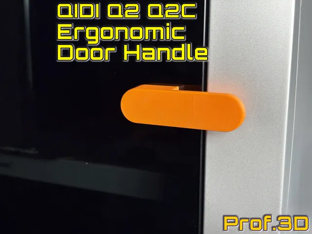 QIDI Q2 Ergonomic Door Handle ⧸ Finger-Friendly