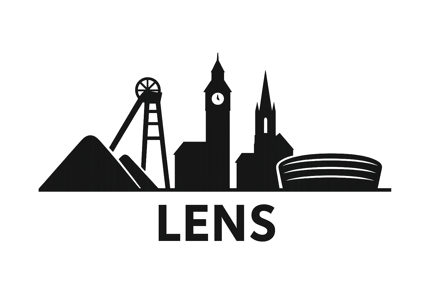 Silhouhette de la ville de Lens