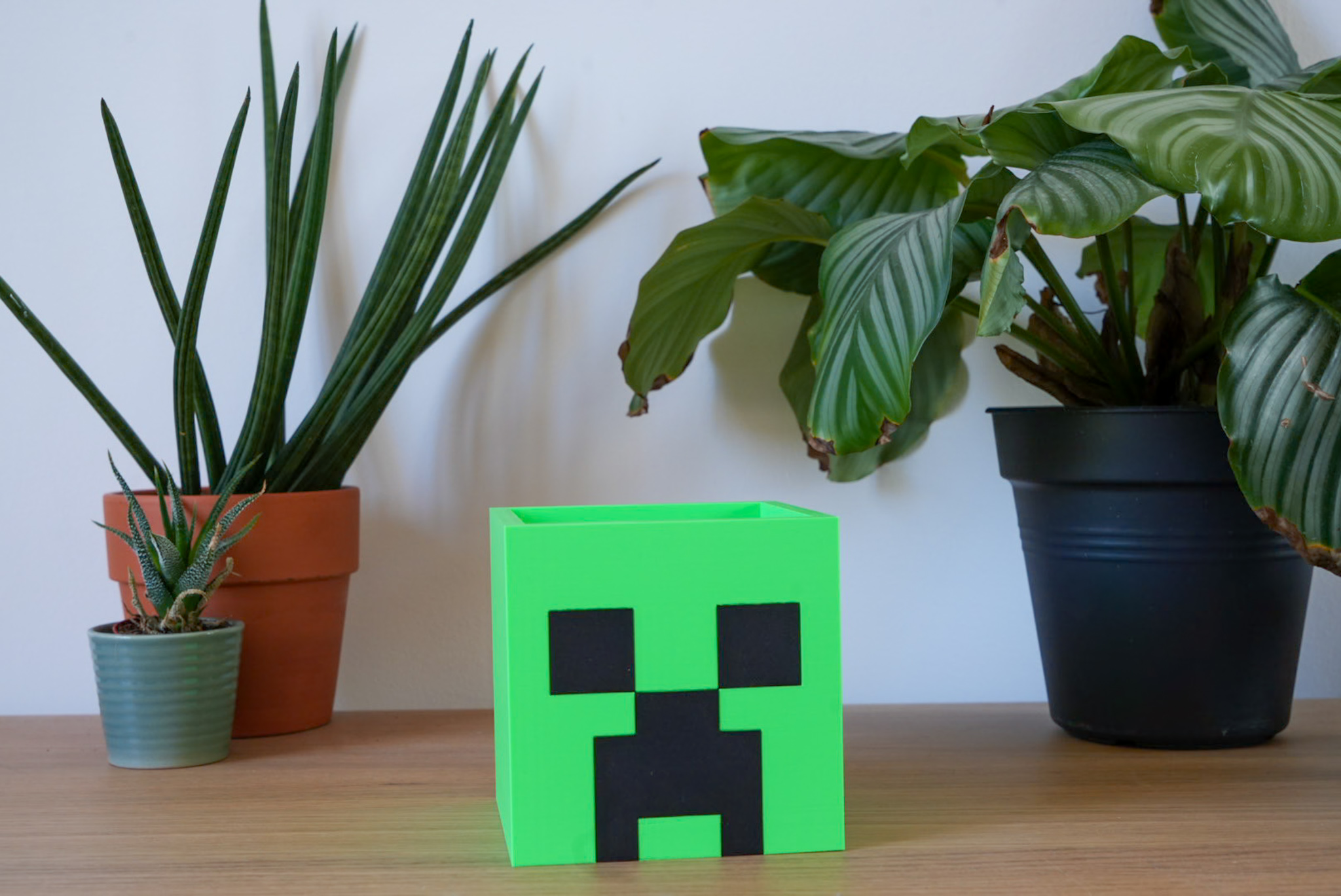 Miniatura 3 do modelo 3D Minecraft Creeper Pot