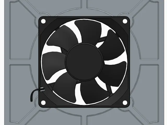 80mm Fan Center Adapter (Thin Edge) to 140mm Case