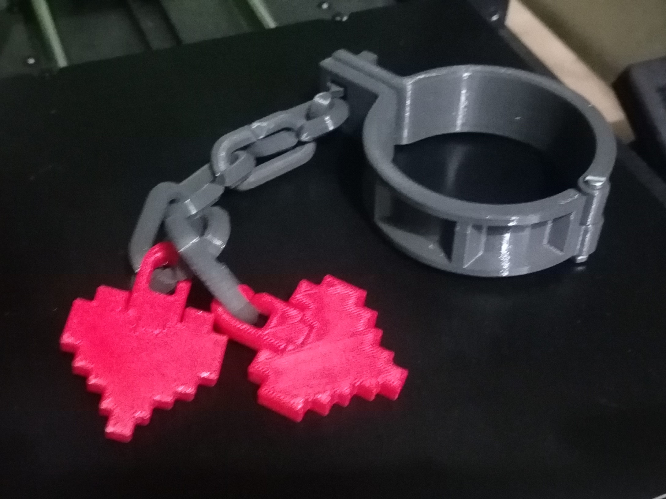Miniatura 2 do modelo 3D Pixel heart keychain