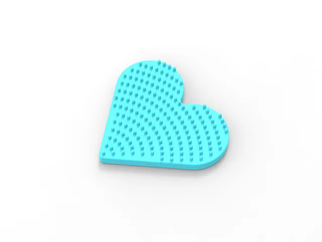 Makeup brush cleaner- heart