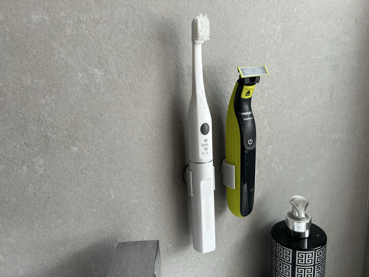 Megasonex toothbrush minimalist holder