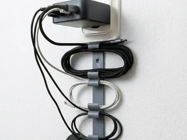 Vertical Wall Charger Cable Organizer | Under-Socket Mount