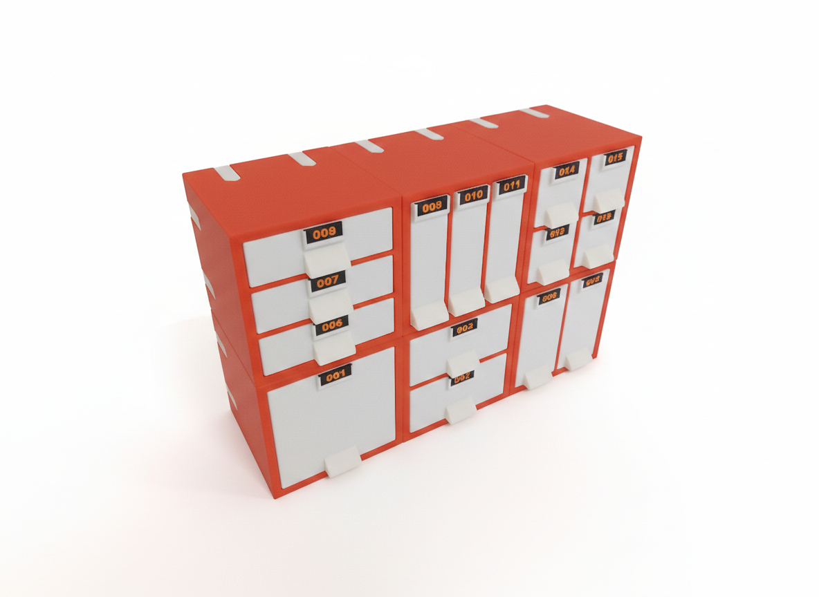 Miniatura 2 do modelo 3D Modular Drawer Organizer