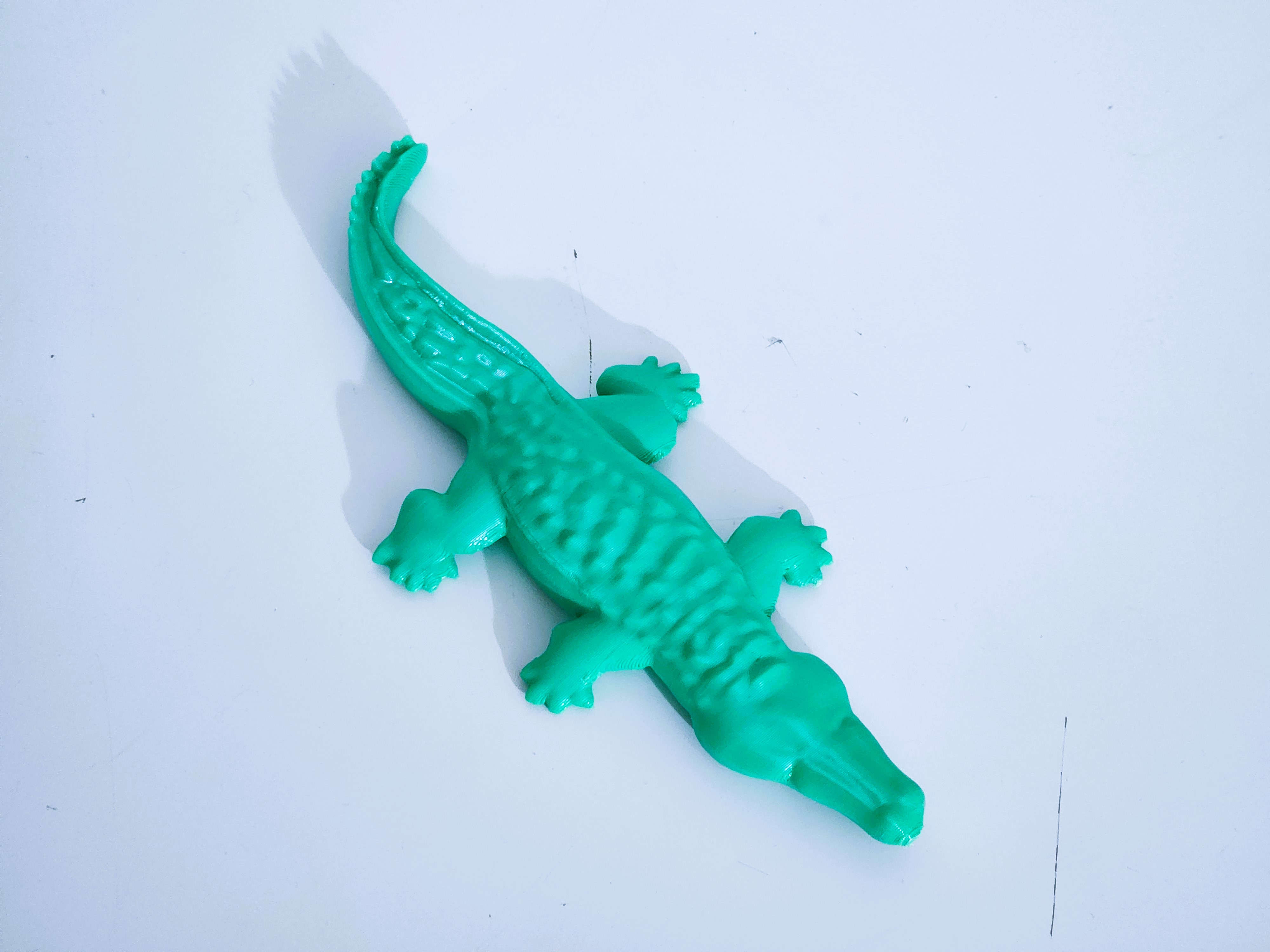 Designer alligator sculpture