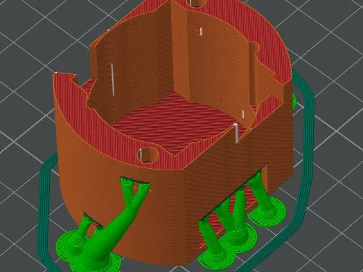Turbiter-SHT32 V3 back mount (E34M1 Toolhead)