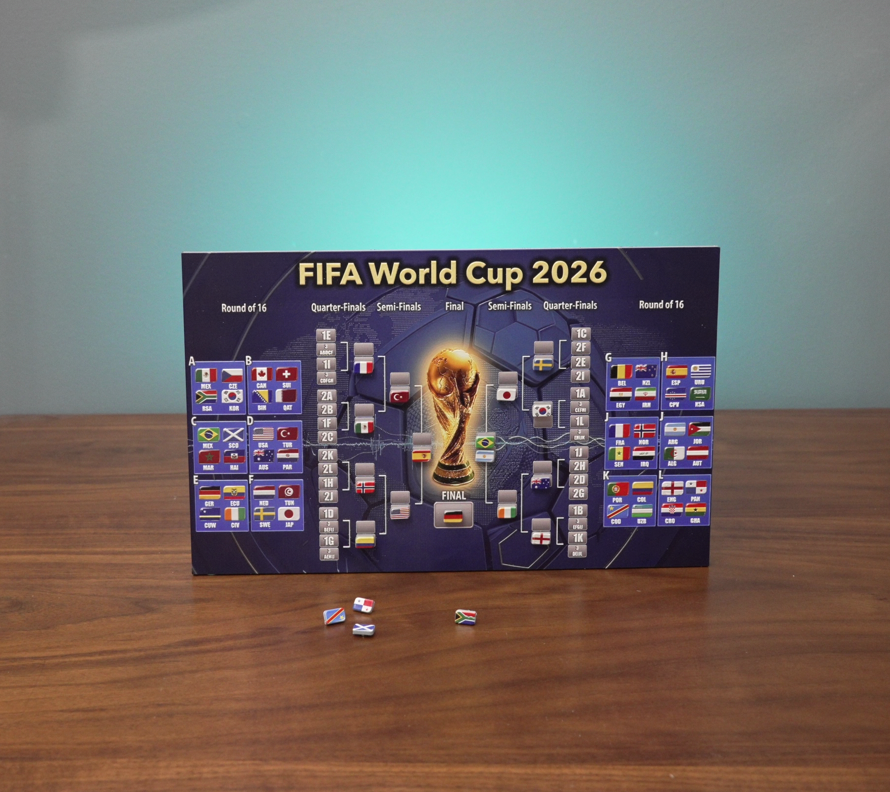 Base for Wold Cup Wall chart