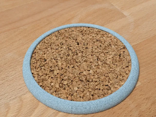 Cork round coaster
