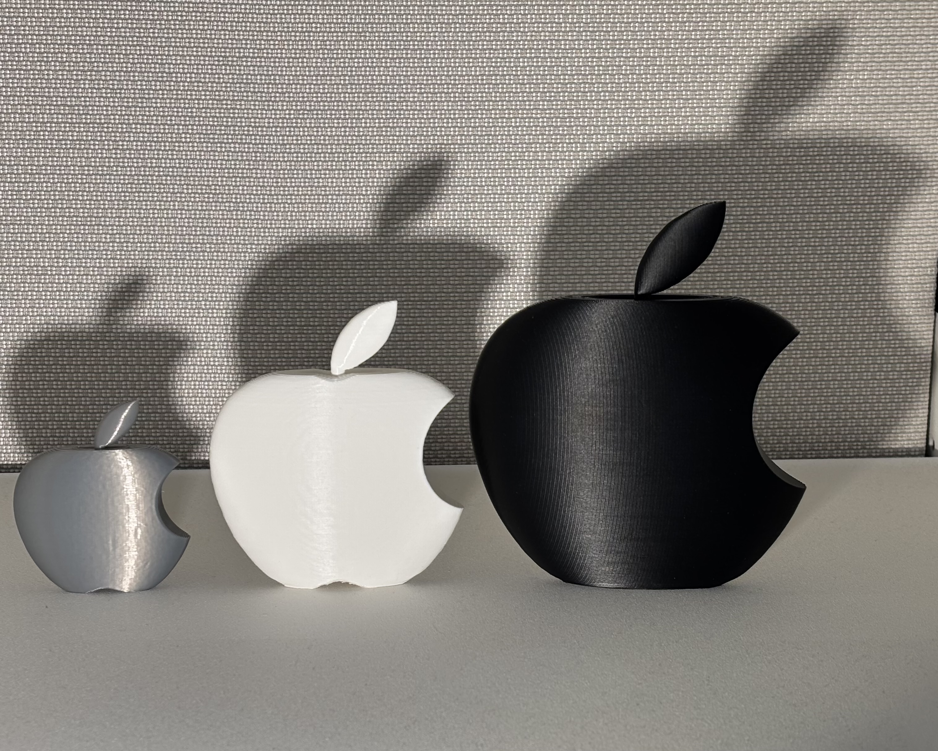 Slim Apple 3D Logo Ornament