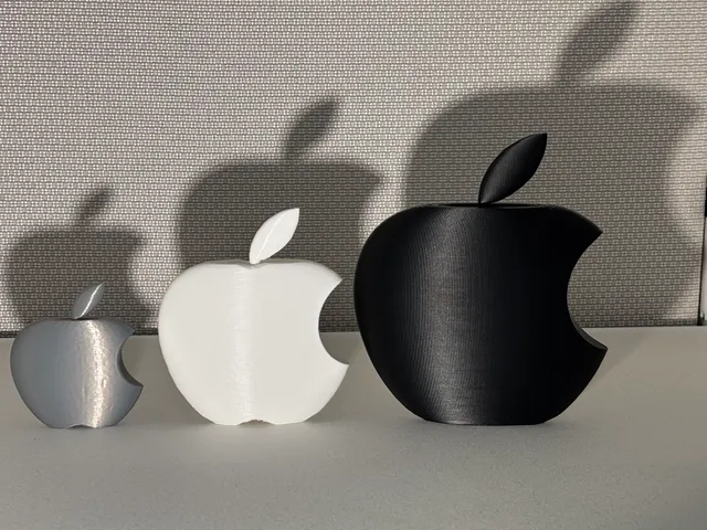 Slim Apple 3D Logo Ornament