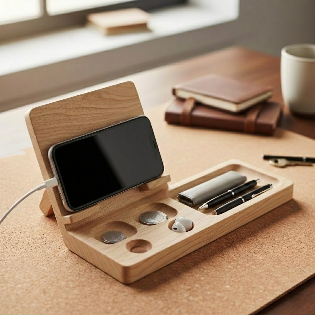Minimalist Phone Holder - Omni Stand & Accessory Organizer