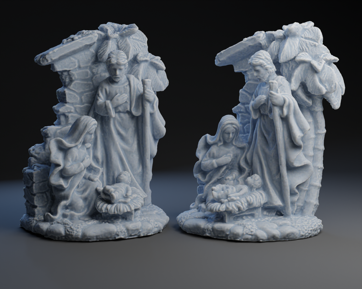 Nativity Scene by Peter Farell Download free STL model