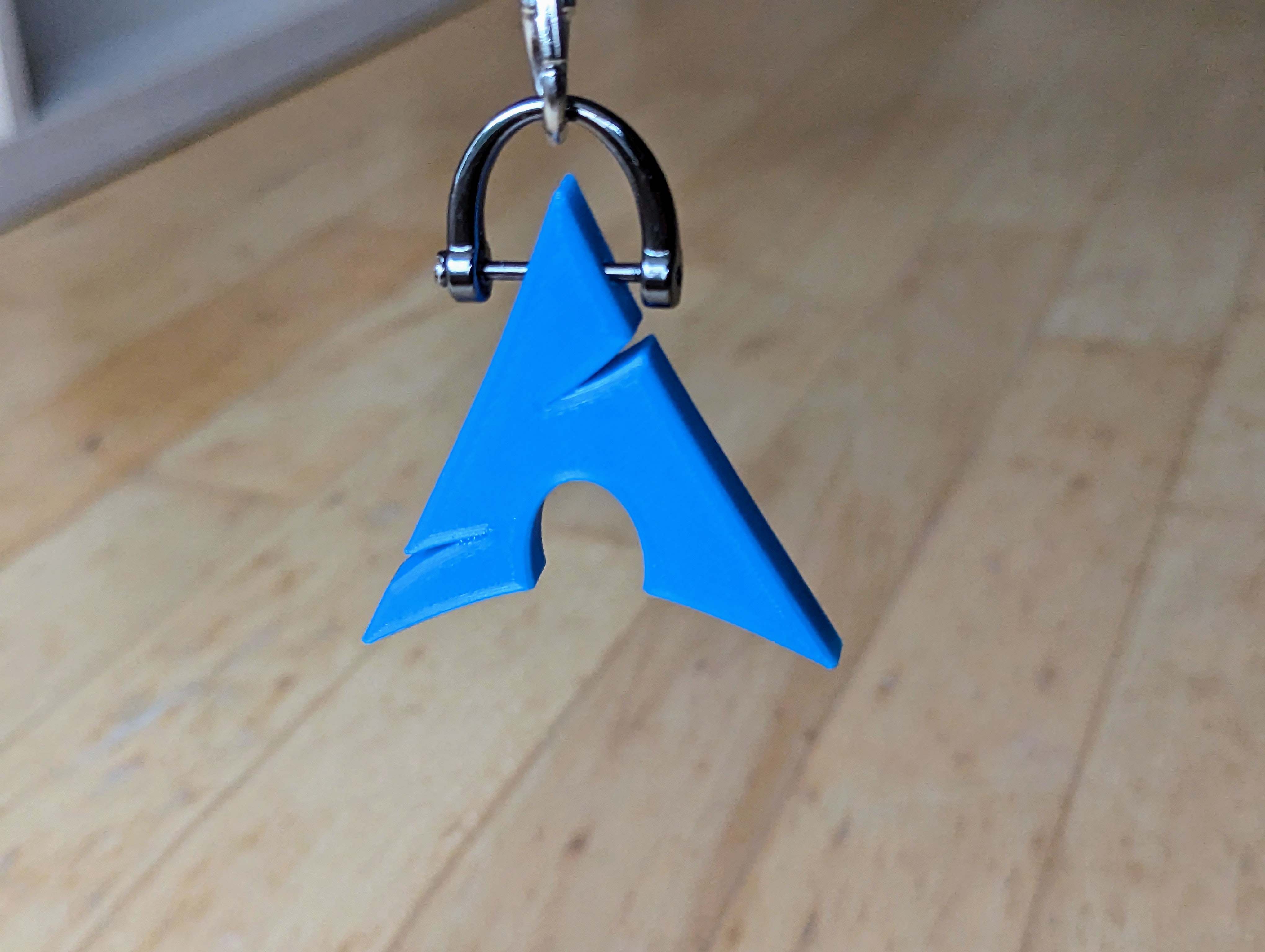 Miniatura 2 do modelo 3D Arch Linux keychain/backpack tag