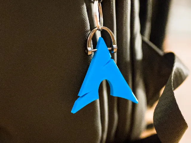 Arch Linux keychain/backpack tag