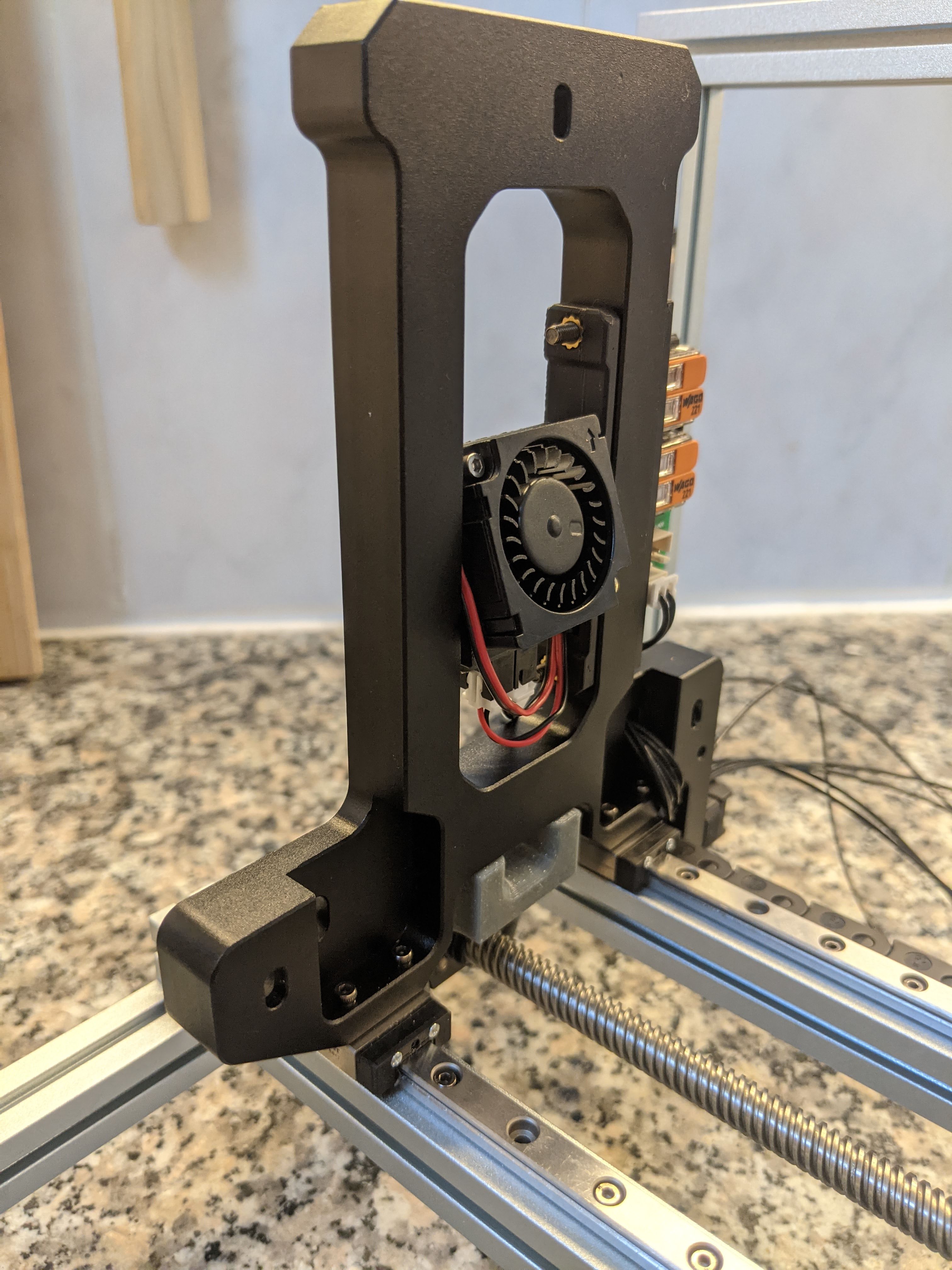 Voron 0 0.2 Fysetc CNC Bed Frame 3010 Blower Mount — miniatura 2