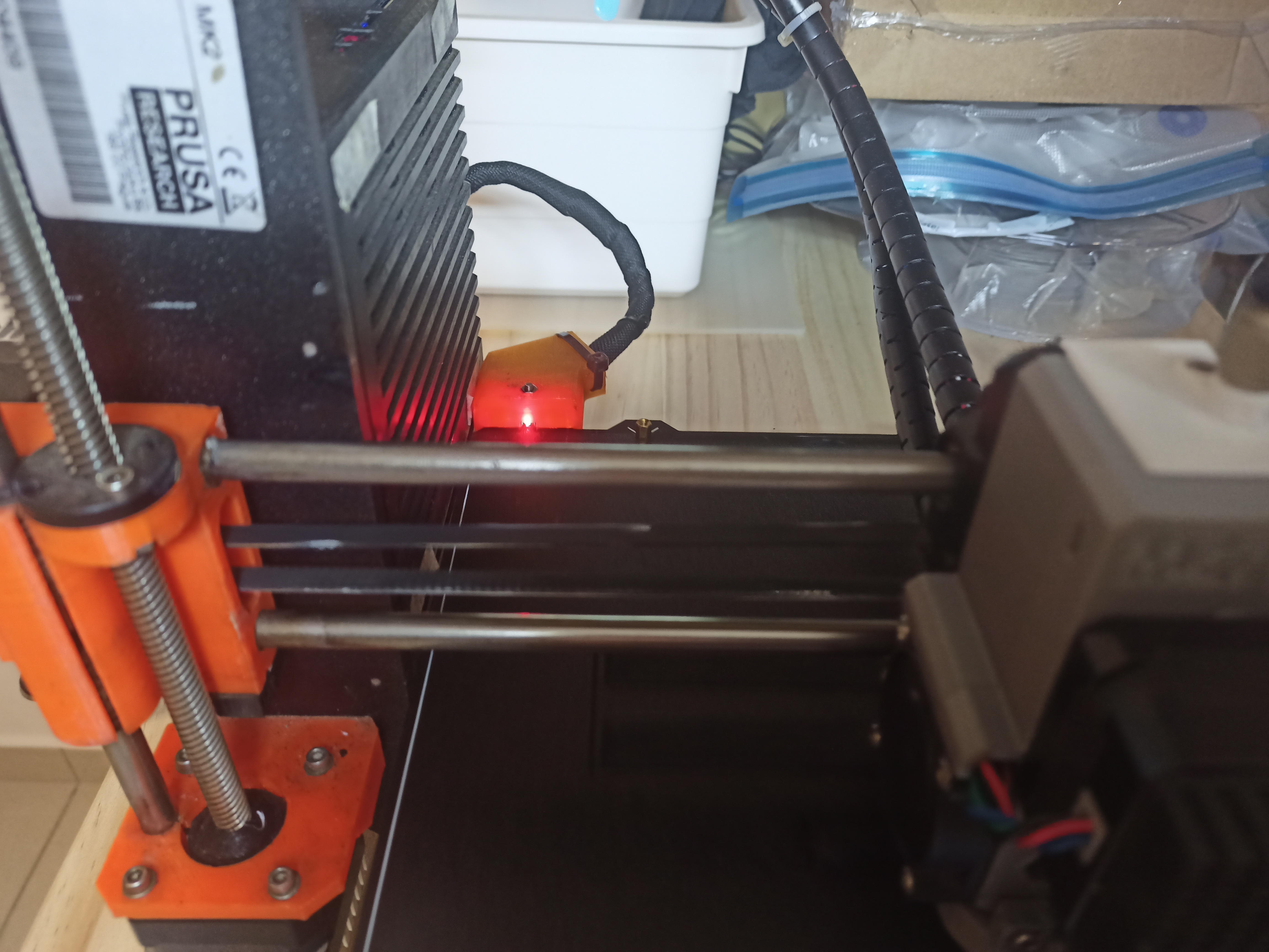60deg Angled, Tall Prusa MK52 Heated Bed Cover (for Thicker Cables/Terminals)