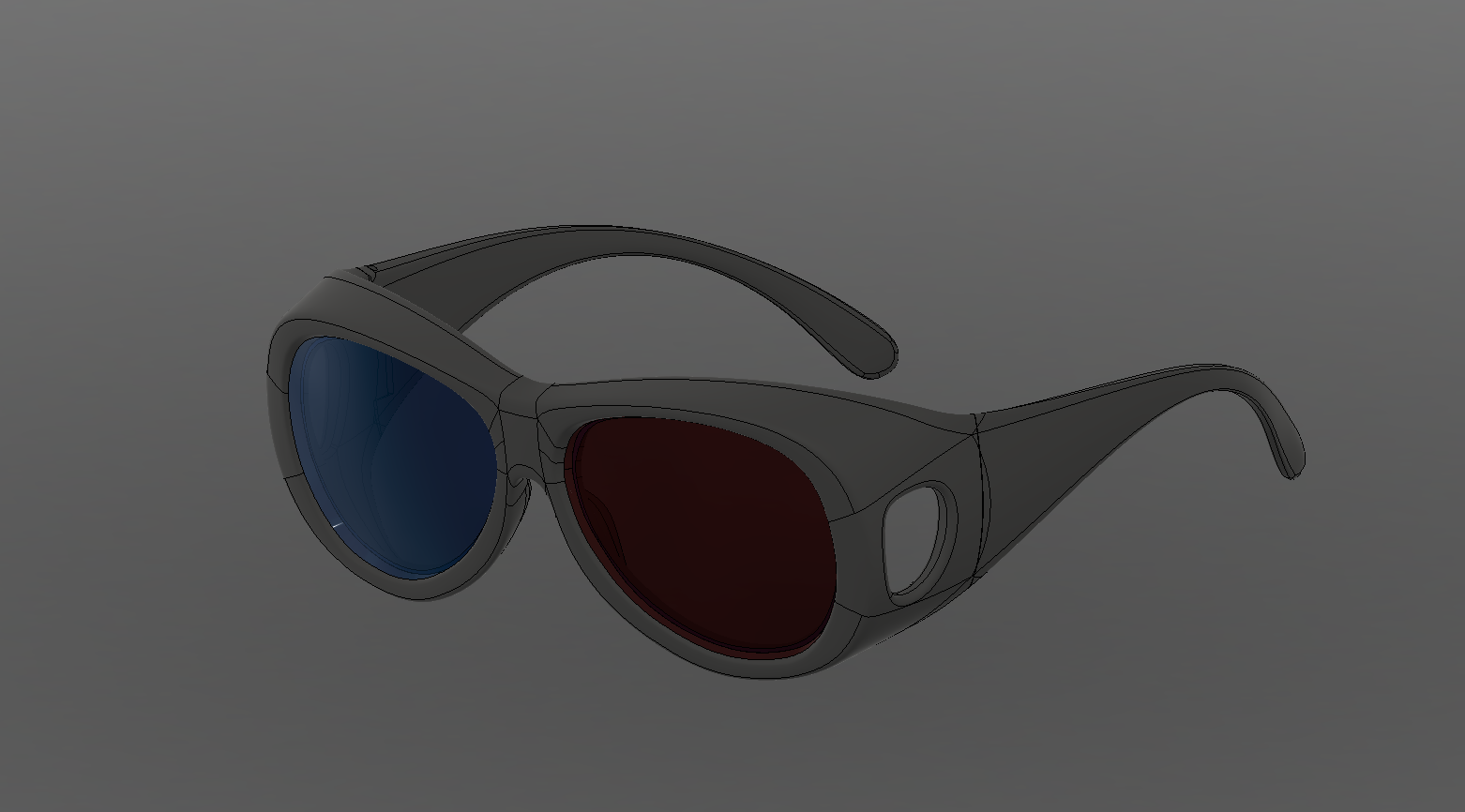 Oversized Frame for Anachrome Aviator 3D Glasses by Billiam | Download ...