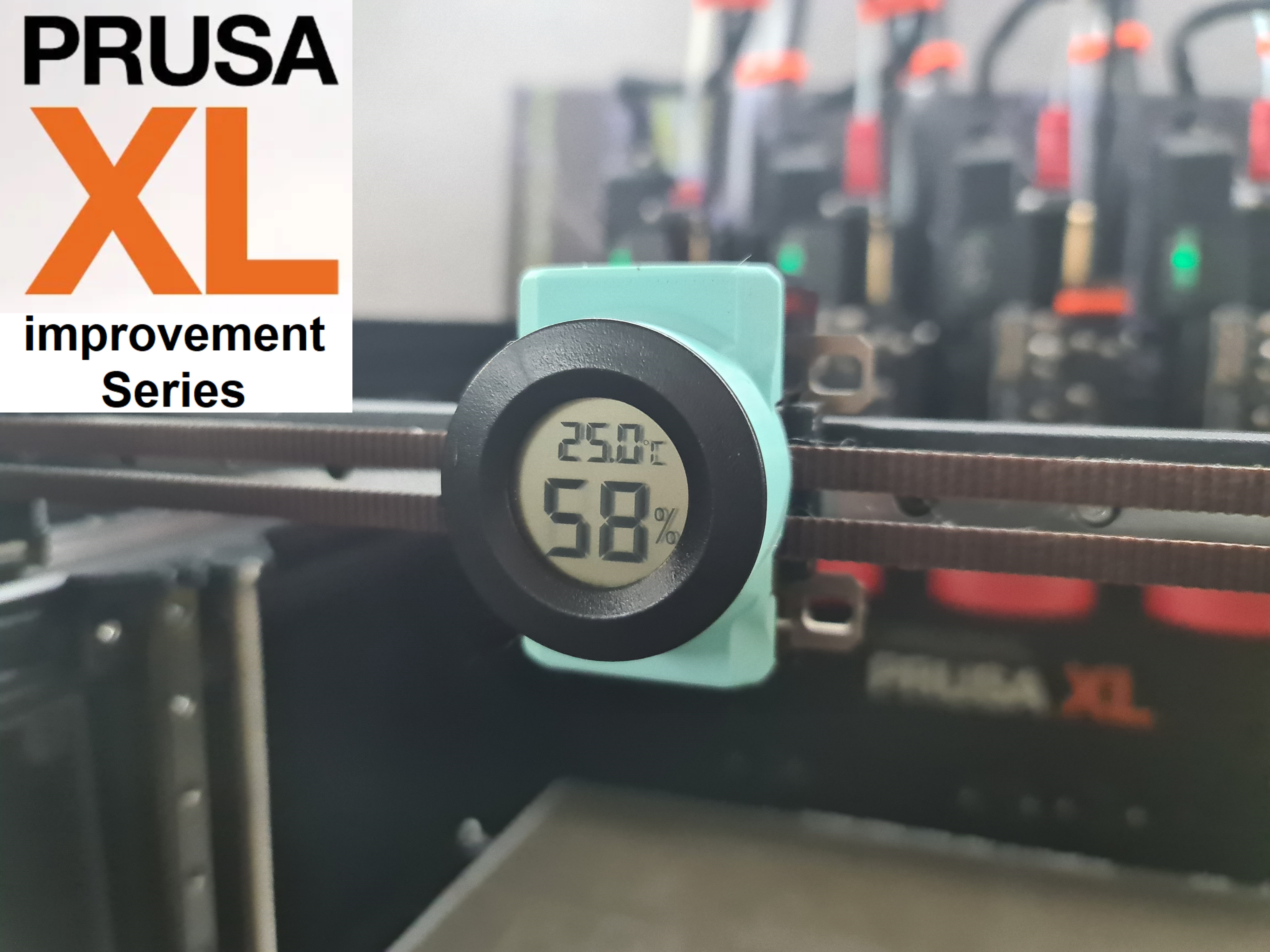 Prusa XL series: Thermometer / Clock Xcarriage mount