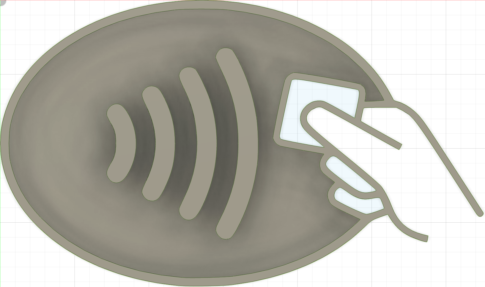 Contactless payment logo by vavo | Download free STL model | Printables.com