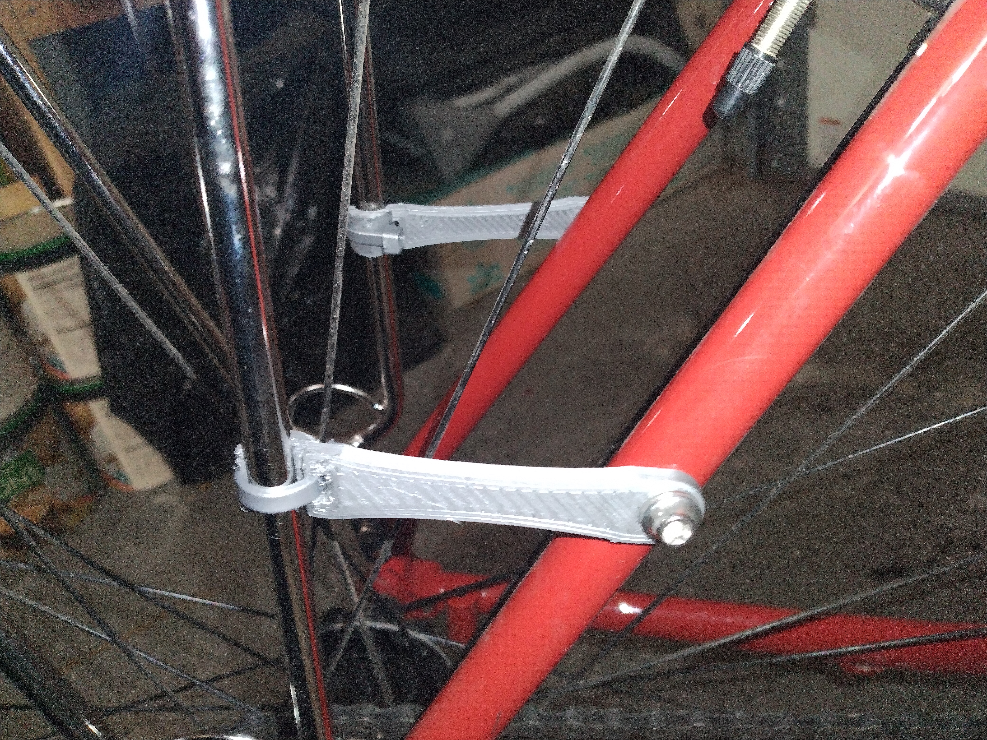 Seatstay Struts for Rear Bicycle Rack
