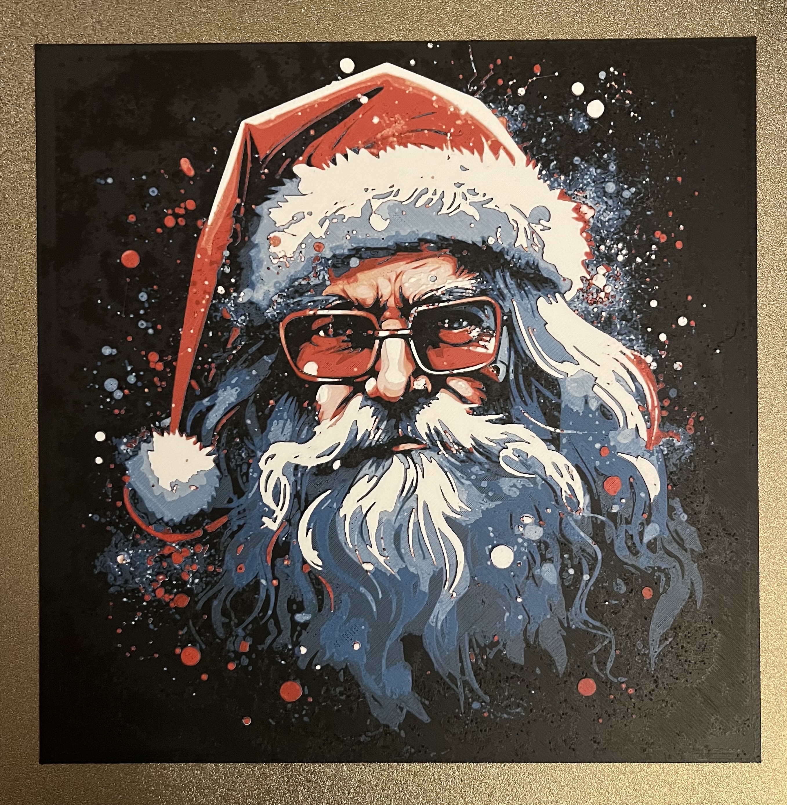 Santa  'Filament Painting'