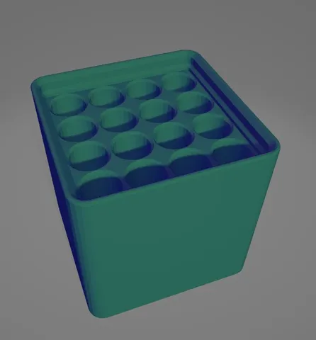 Gridfinity 7mm Hot Glue Stick Holder