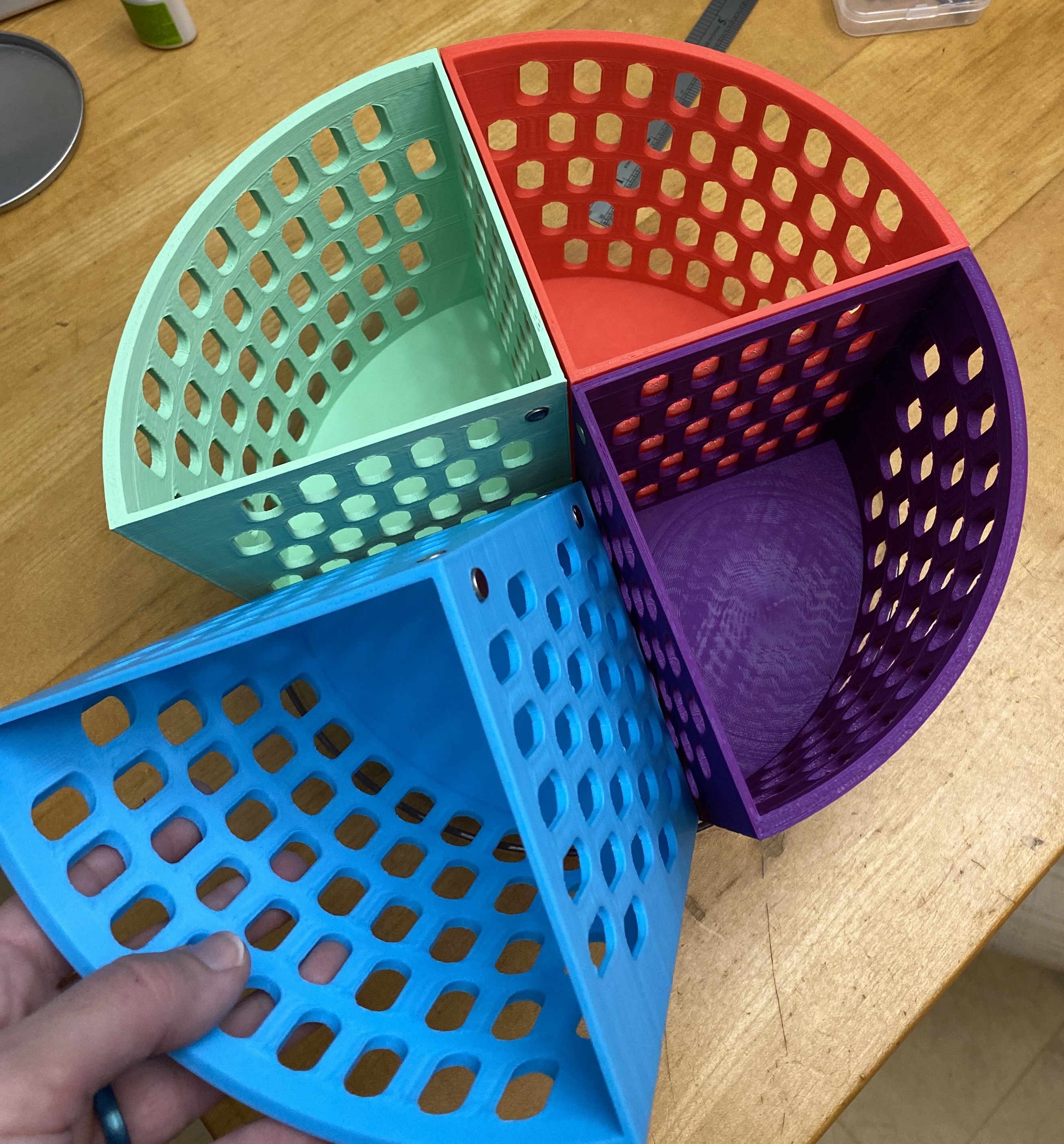 Utensil Quarters for lazy susan