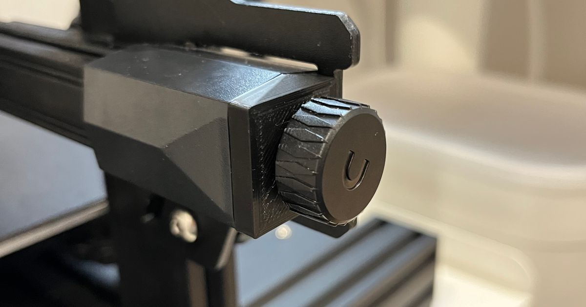 Ender 3 V2 Neo X Belt Adjustment Adjustment Endcap by aaronhktan ...