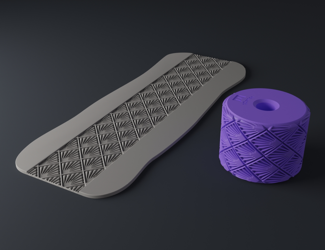Miniatura 4 do modelo 3D Texture Rollers Art Deco middle #16