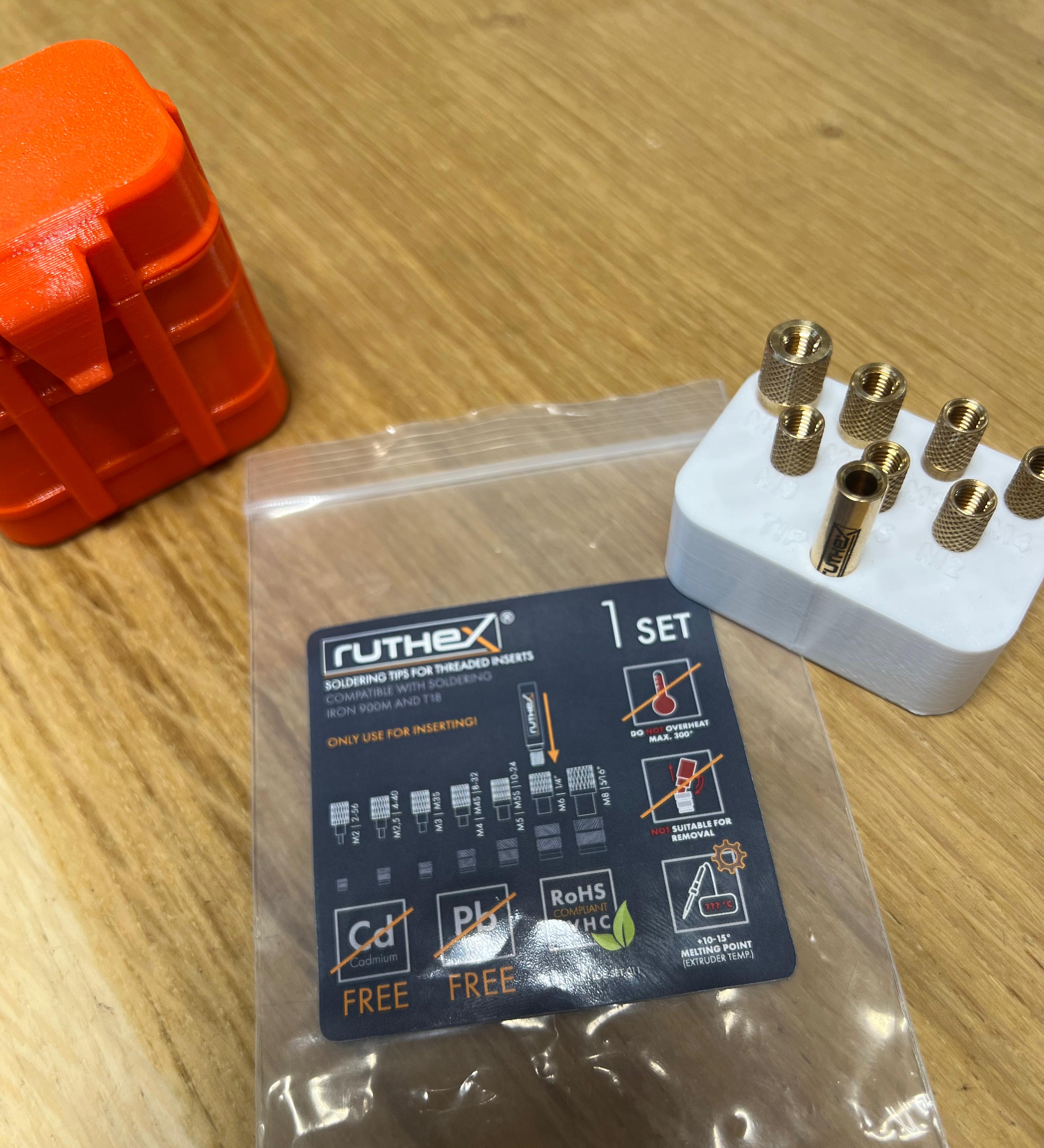 Ruthex Soldering Tip Insert for Multi-Use Case