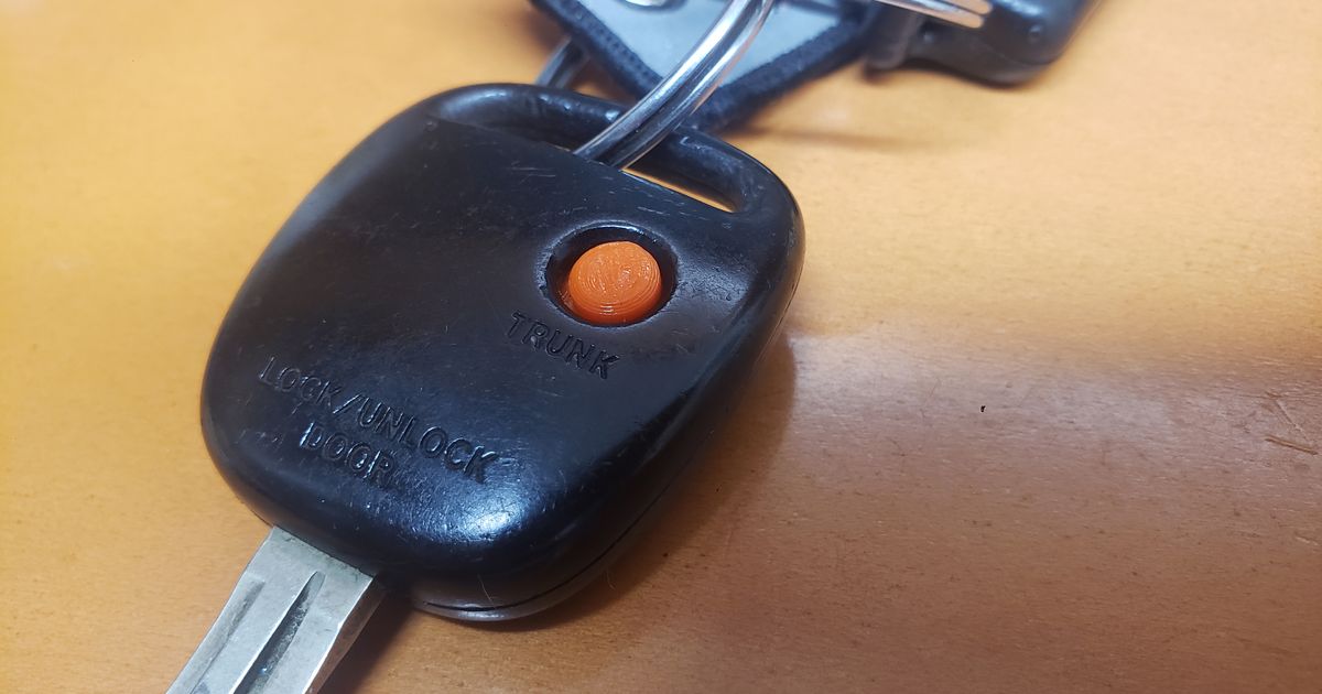 Replacement Trunk Button For GX/JZX100 by p0tat0s Download free STL