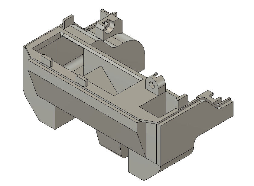 bambulab P1P shroud Cooling Fan Duct step file