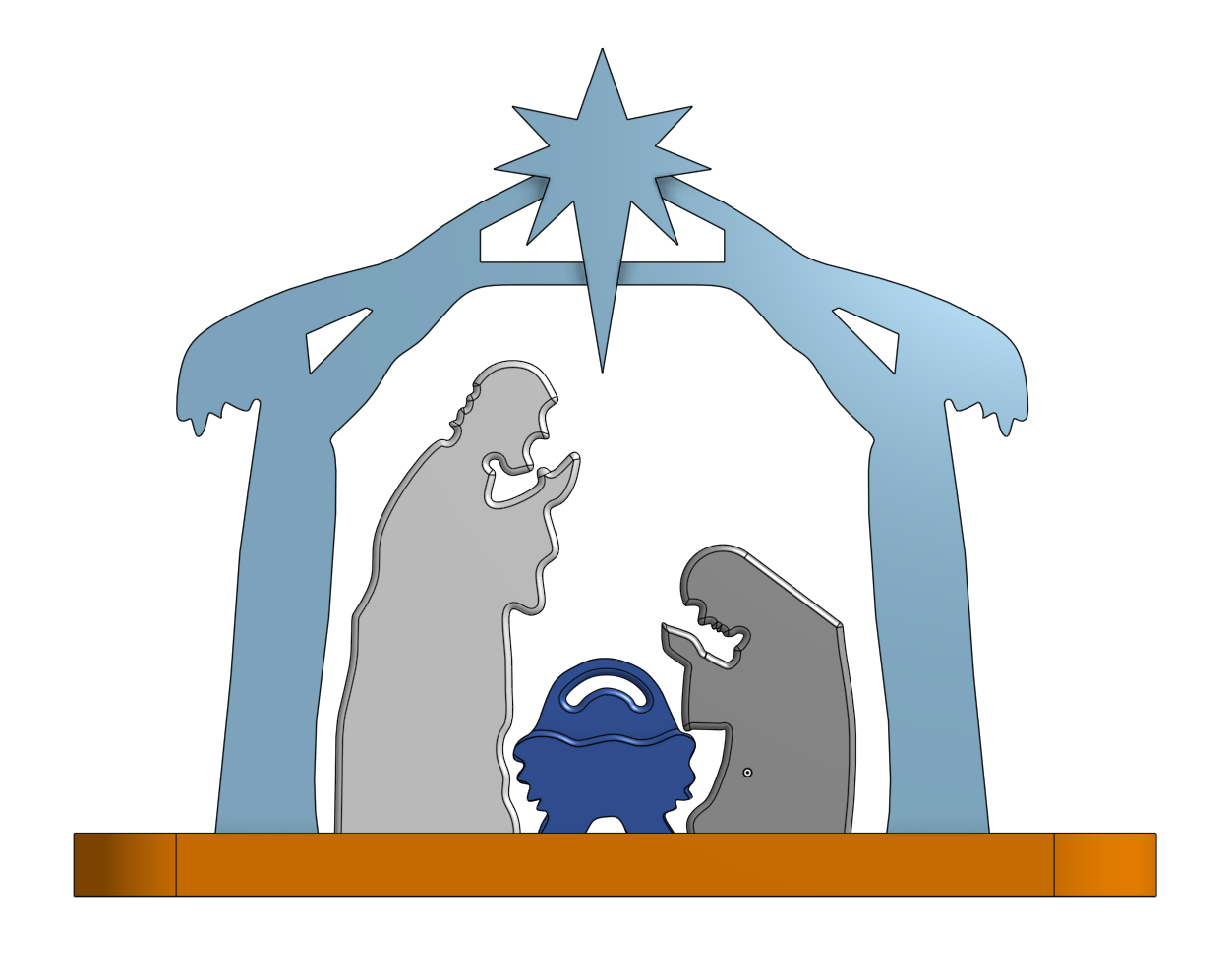 Nativity Scene by Sot Kon Download free STL model