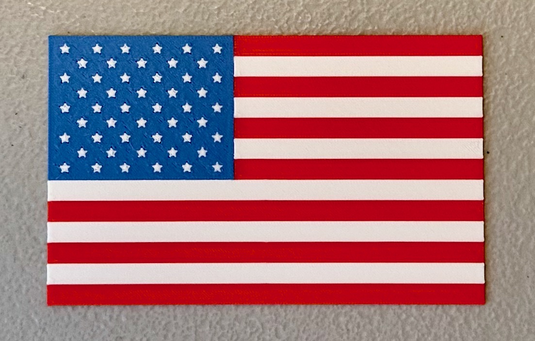 Multicolor US Flag Magnet