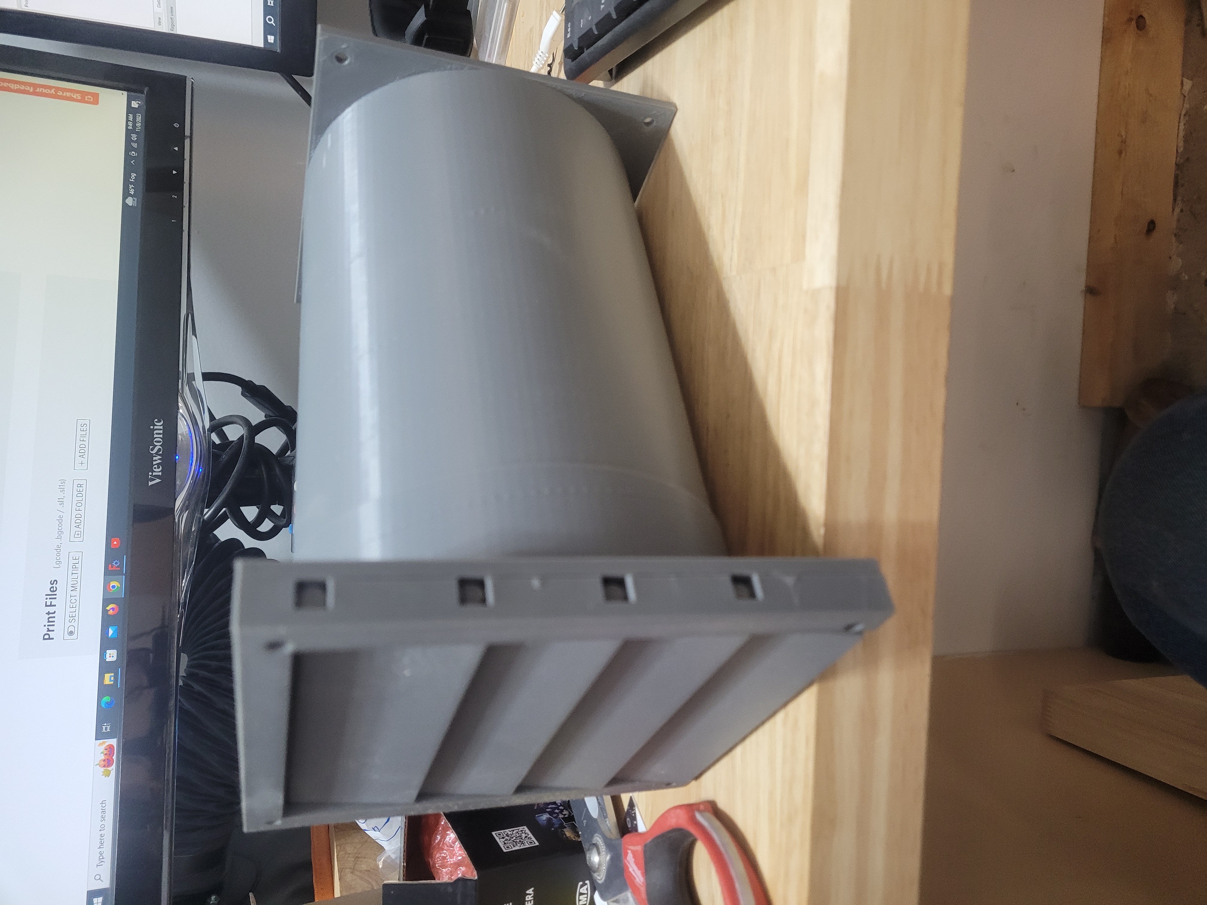 120mm exhaust fan through the wall