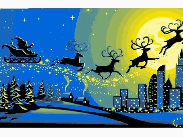 Santa Claus and Reindeer
