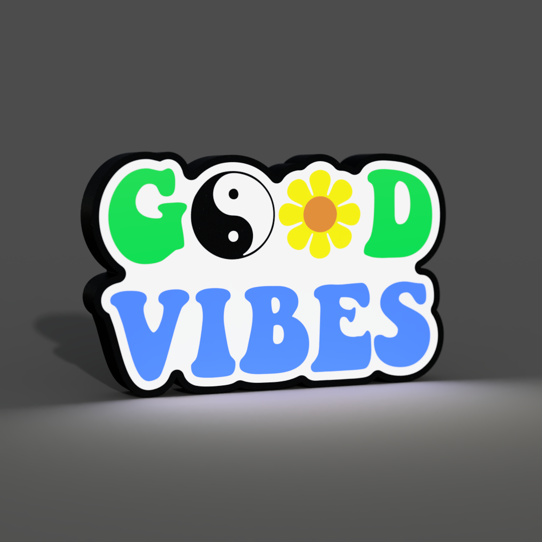 Good Vibes Lightbox LED Lamp