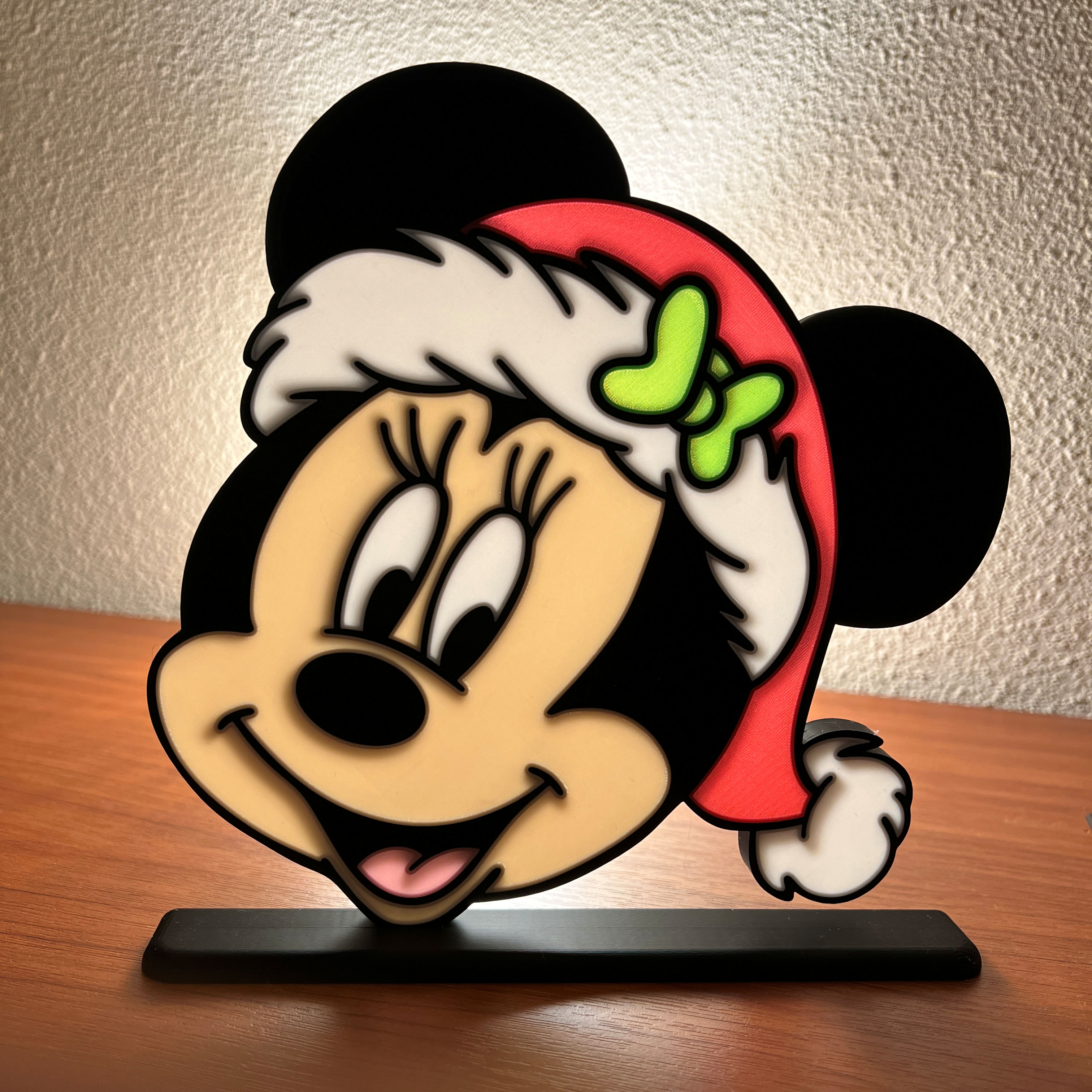 Minnie Mouse Christmas window ornament