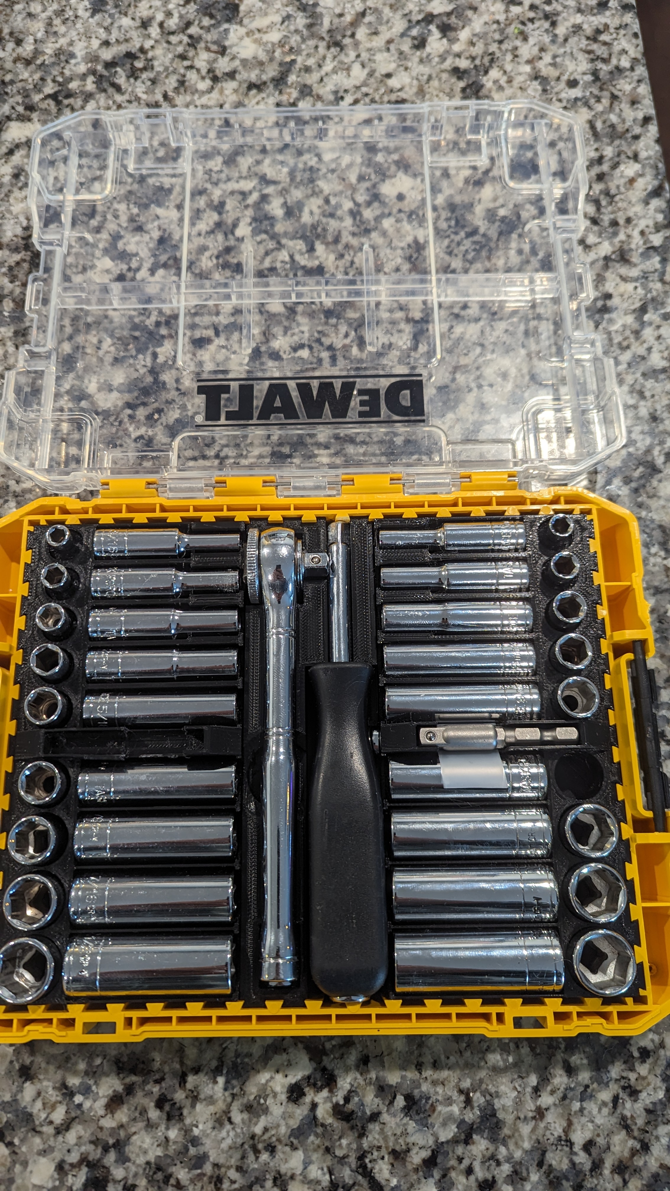 Parametric DeWalt ToughCase Socket Set Tray (1/4" drive)