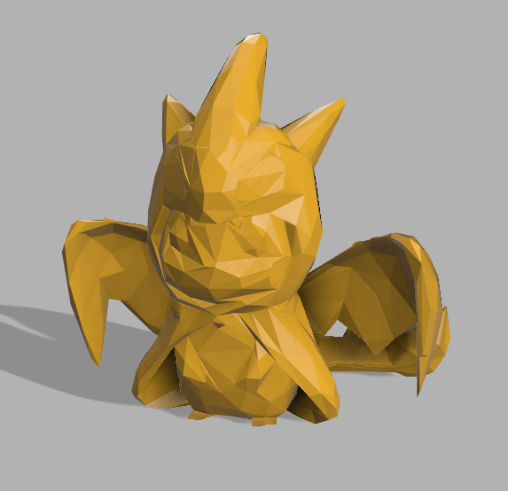 Pikachu Charizard low poly pokemon
