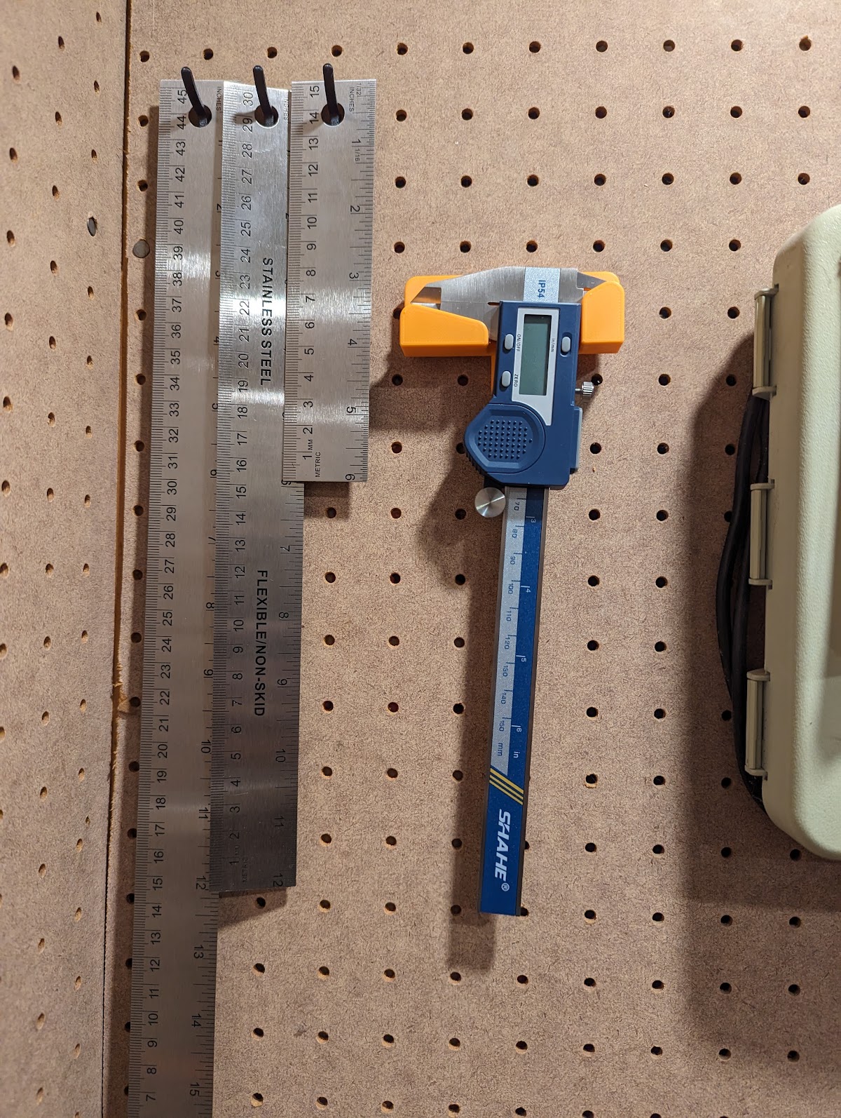 Pegboard Caliper Mount 3D model thumbnail