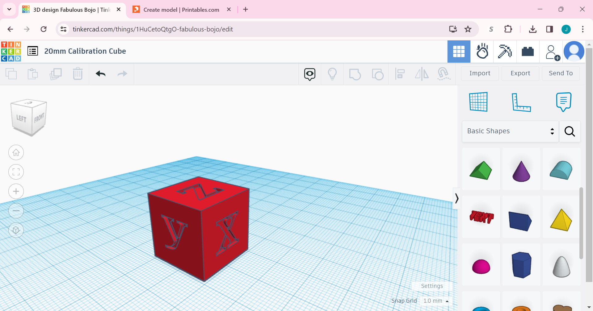20mm Calibration Cube