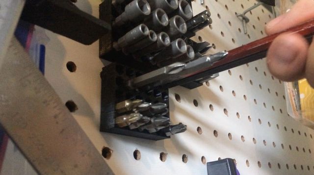 Detachable Pegboard Hex Screwdriver Bit Holder preview
