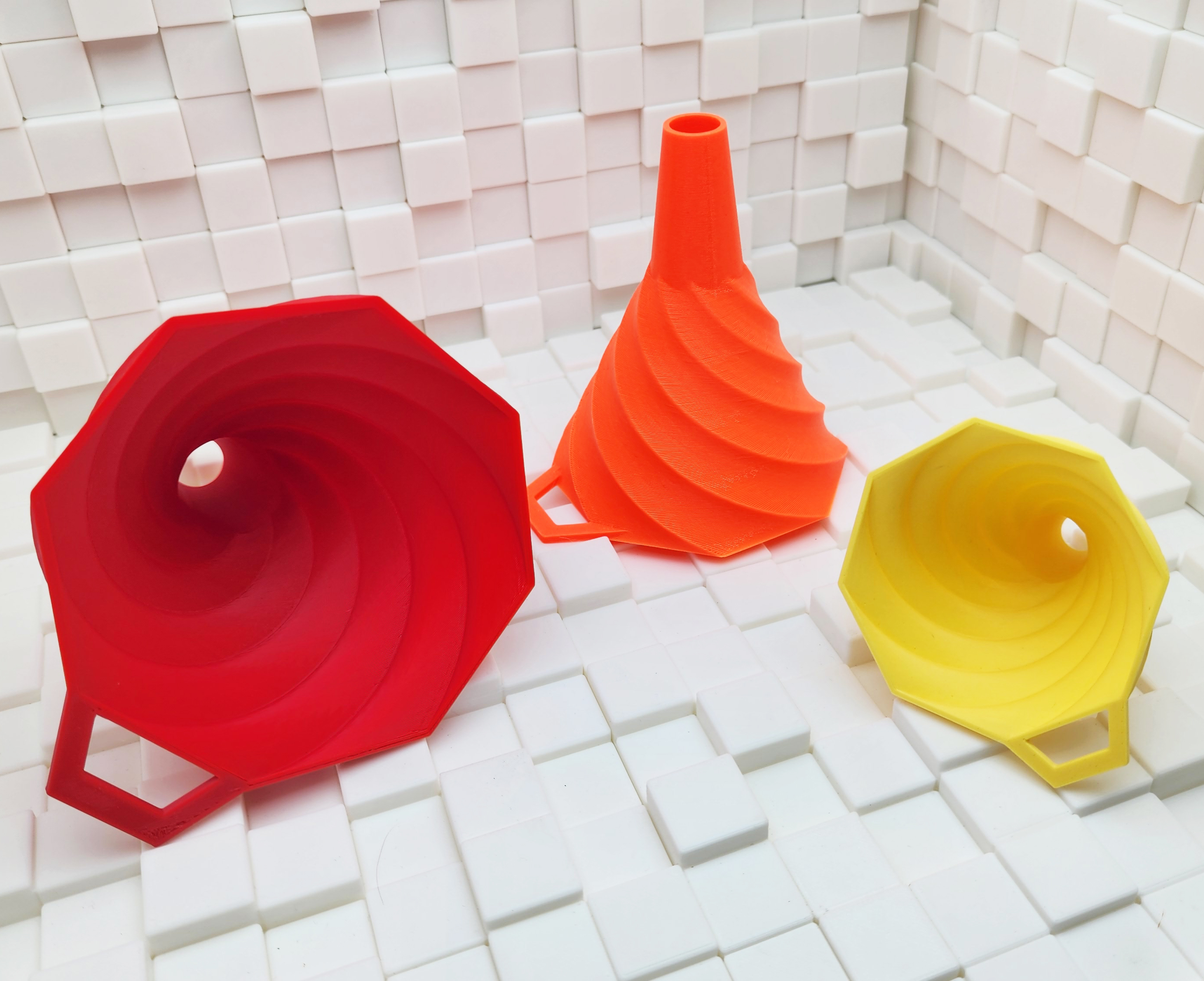 Vortex funnels no supports by triple g workshop download free stl