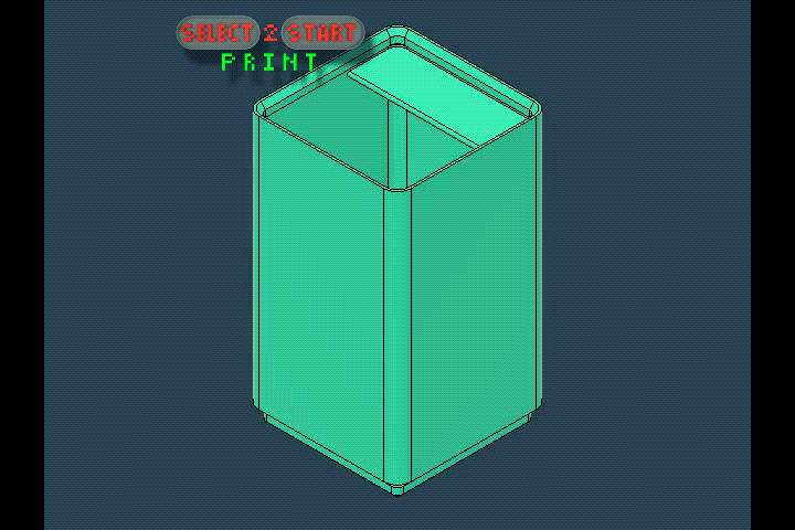 1x1x10 Bin | Lable | Gridfinity | Deskorganizer | Tool | select2stertPrint