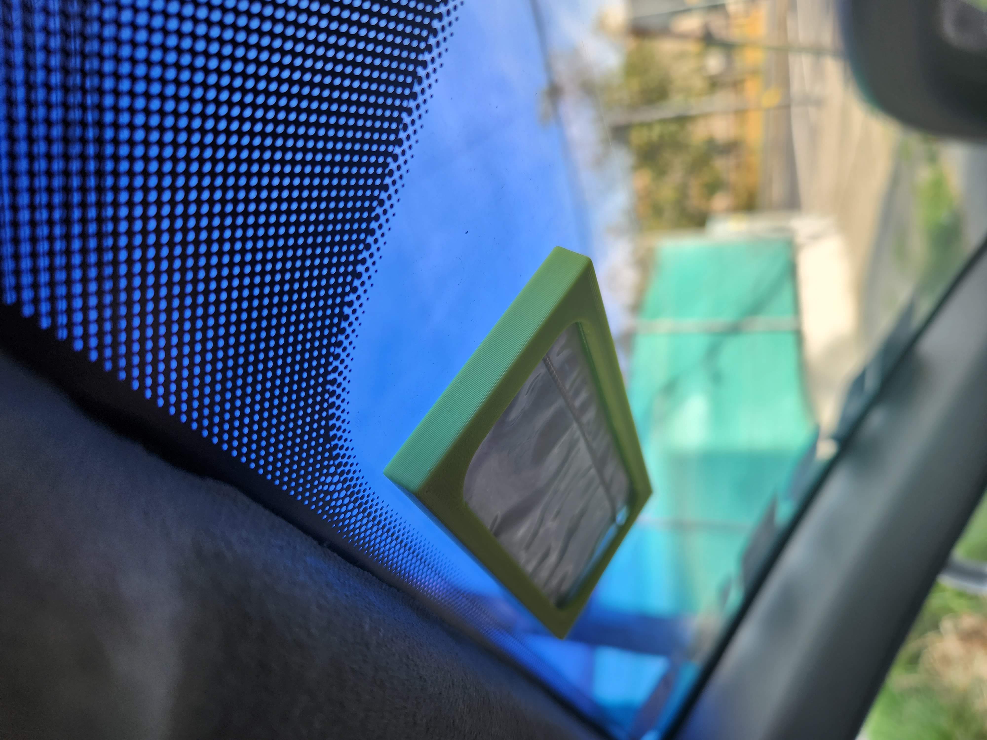 Parkinglot sticker holder for windshield by Diego Abad Download free