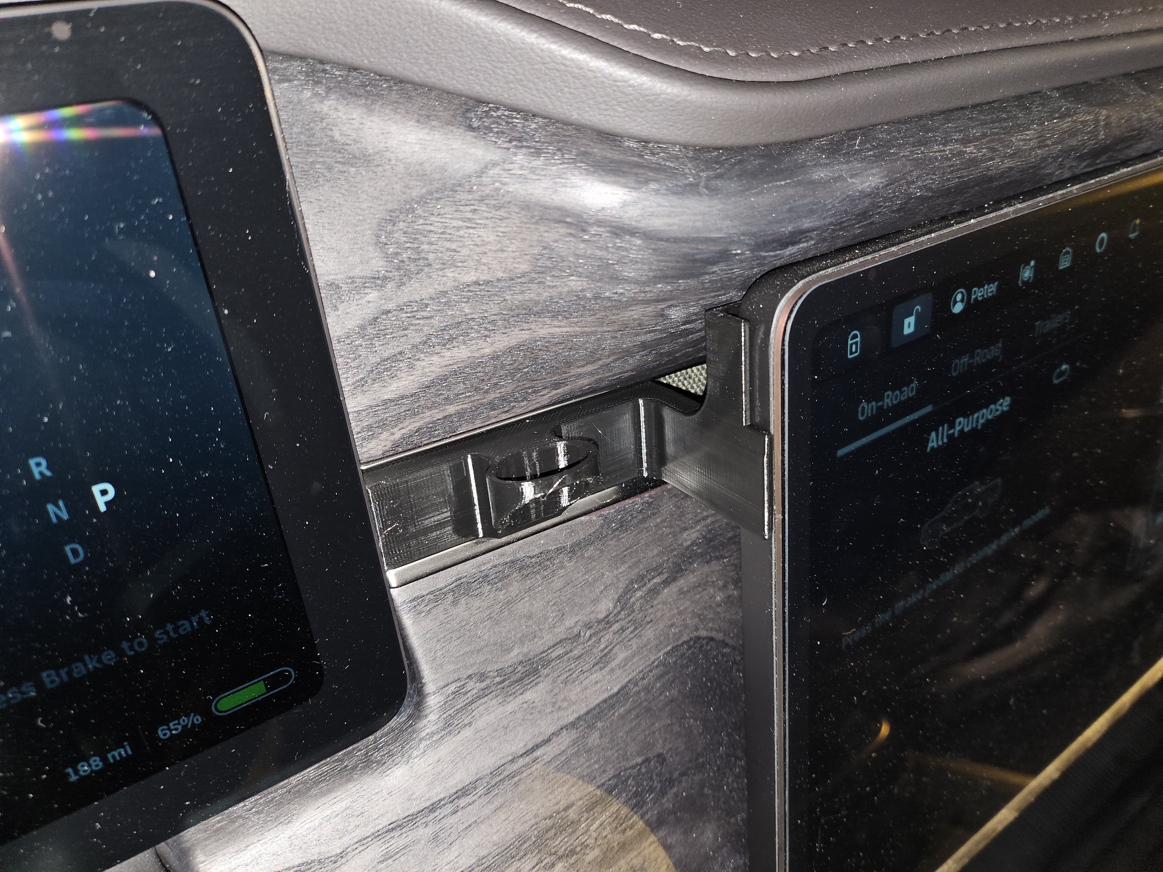 Rivian R1T & R1S Sunglasses Shelf (Remixed OpenSourceEV Phone Mount EVO)