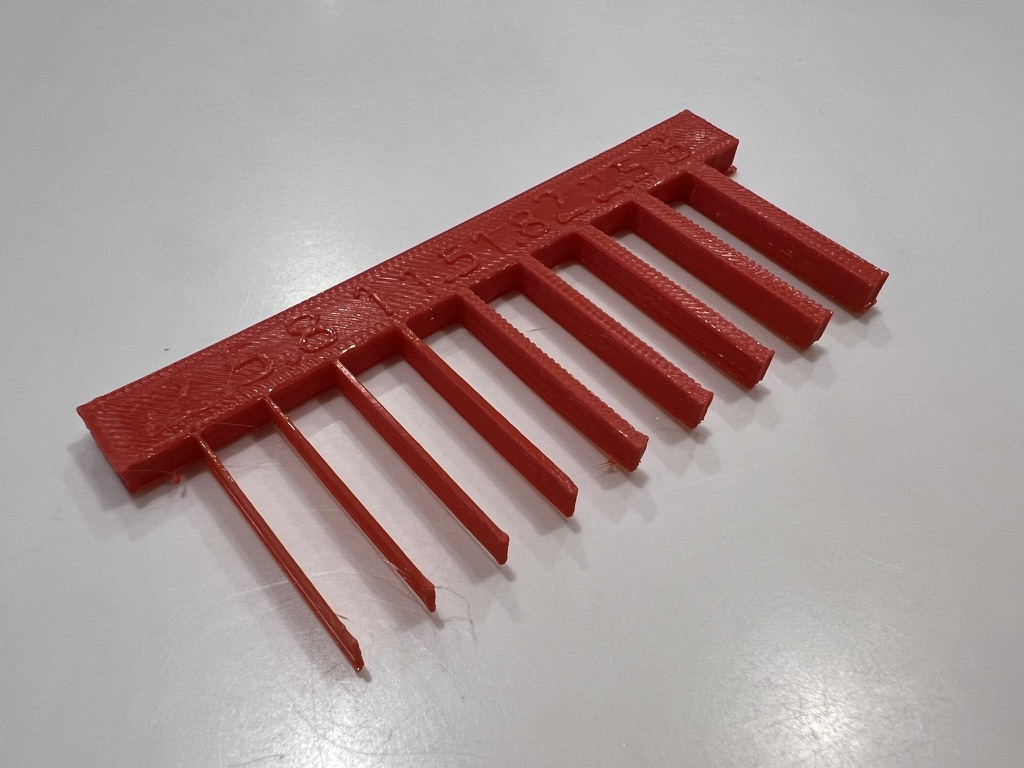 Wall thickness flex test