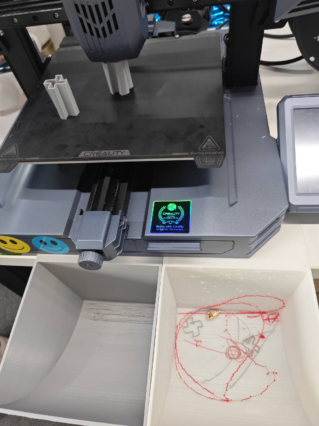 Simple printer trash can